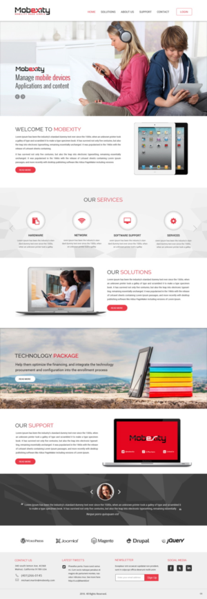 Wordpress Design by pb for this project | Design: #10202776