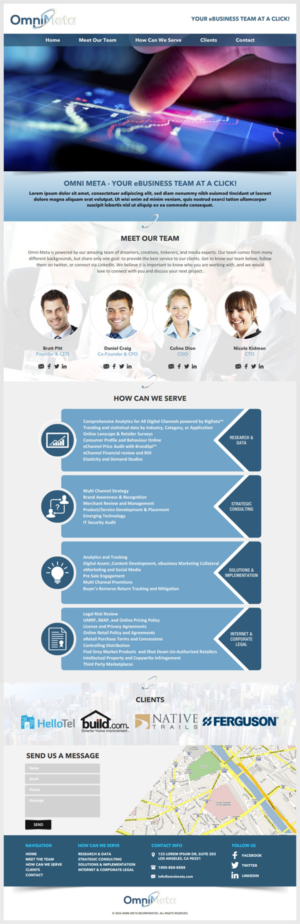 Diseño Web por -Marc- para Omni Meta, Inc | Diseño: #10142751