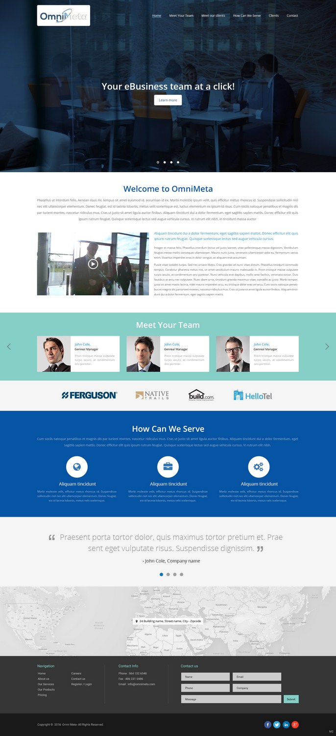 Web Design by pb for Omni Meta, Inc | Design #10144103