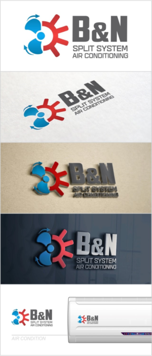 Logo Design by DG for B&N Split System Air Conditioning | Design: #10205672