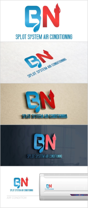 Logo Design by DG for B&N Split System Air Conditioning | Design: #10205673