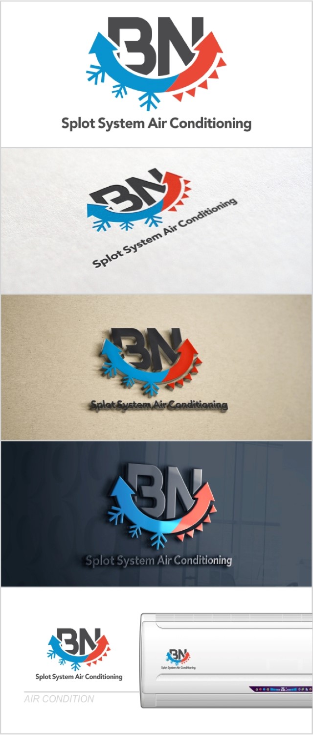 Logo Design by DG for B&N Split System Air Conditioning | Design #10205674