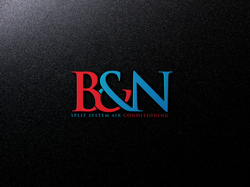 Logo Design by designstudio007 for B&N Split System Air Conditioning | Design #10217874