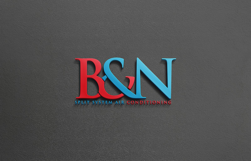 Logo Design by designstudio007 for B&N Split System Air Conditioning | Design #10217875