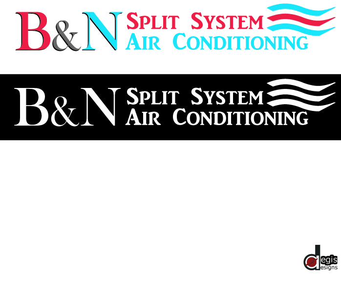 Logo Design by AegisDesigns for B&N Split System Air Conditioning | Design #10226673