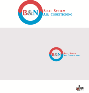 Logo Design by AegisDesigns for B&N Split System Air Conditioning | Design: #10226676