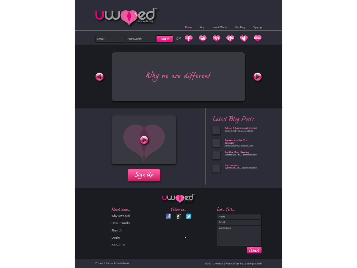 Web Design by UsBeingUs.com - Debs for this project | Design #442823