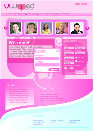 Web Design by Giovanni for this project | Design: #447029