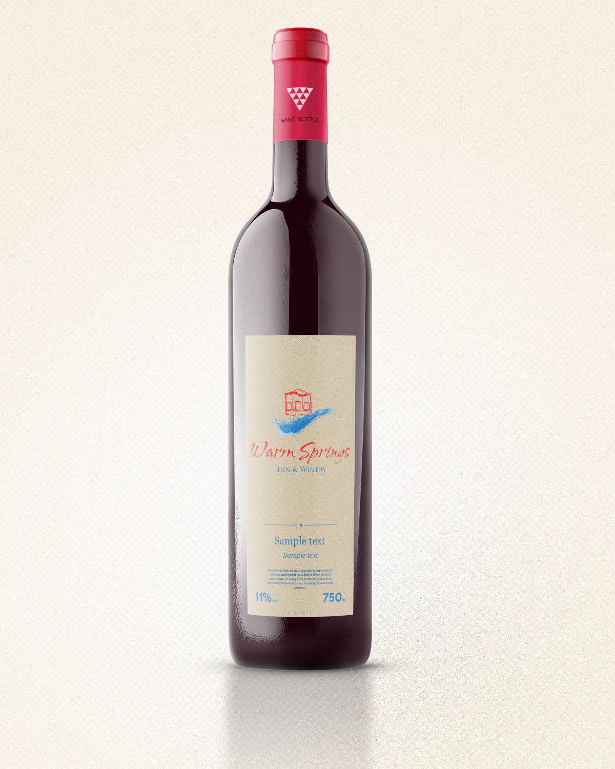 Logo Design by Studio Bella for Warm Springs Inn & Winery | Design #2178715