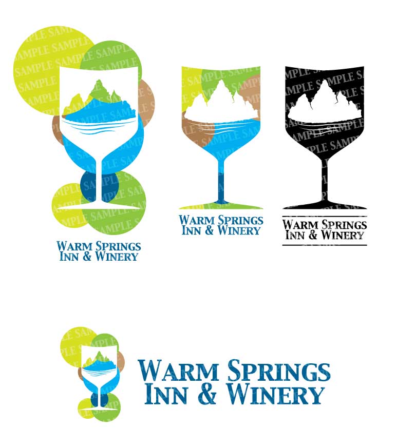 Logo Design by Stefan for Warm Springs Inn & Winery | Design #2162522