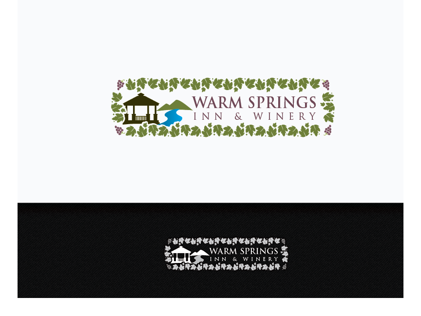 Logo Design by jaime.sp for Warm Springs Inn & Winery | Design #2307972