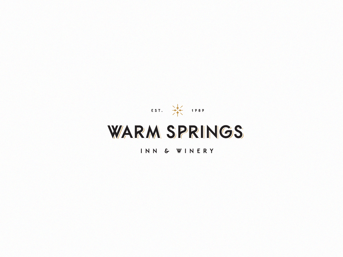 Logo Design by Creative Juice for Warm Springs Inn & Winery | Design #2238196