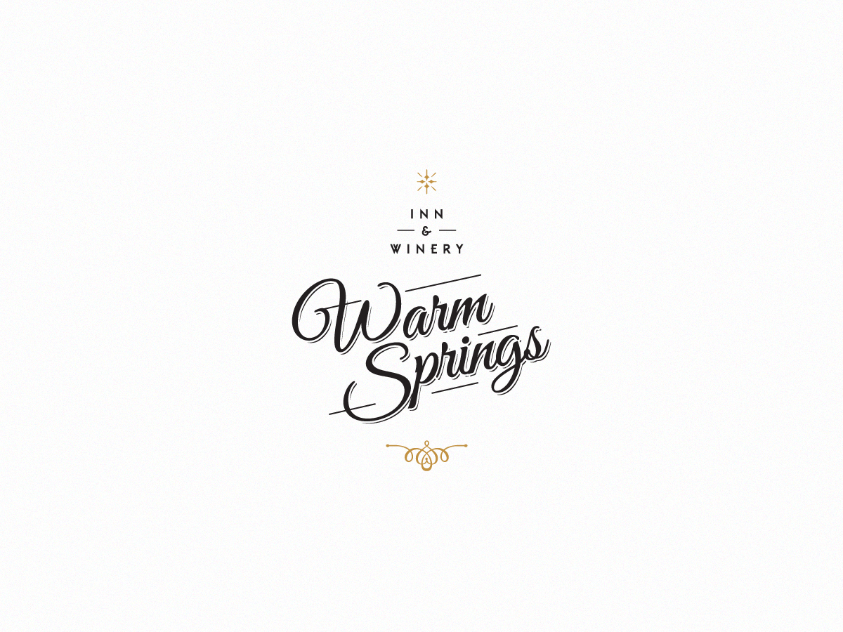 Logo Design by Creative Juice for Warm Springs Inn & Winery | Design #2238197