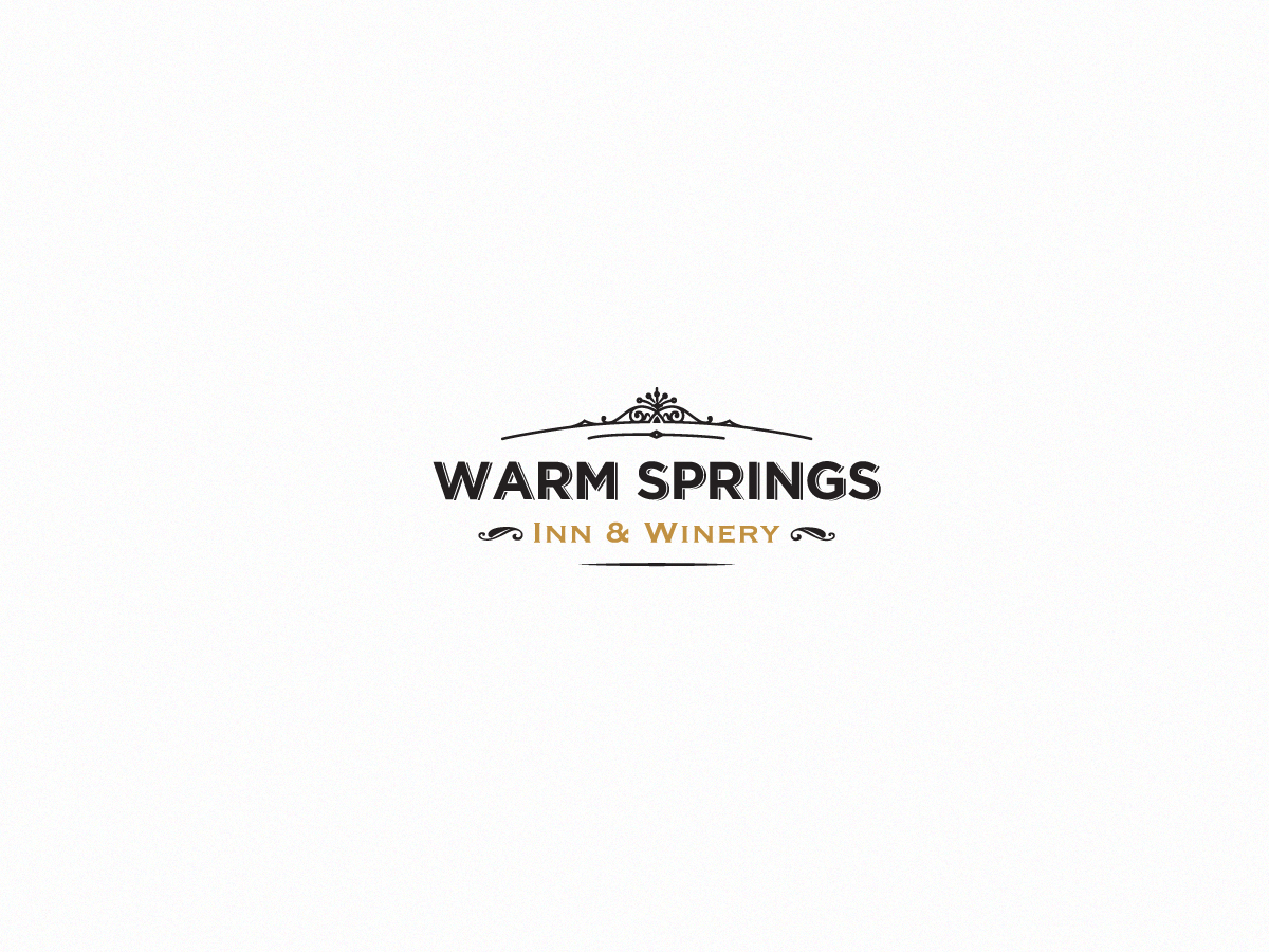 Logo Design by Creative Juice for Warm Springs Inn & Winery | Design #2238198