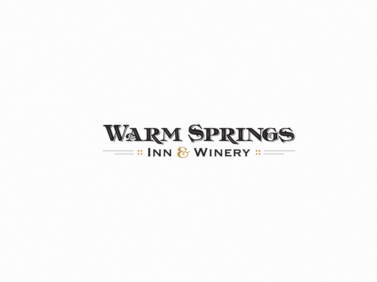 Logo Design by Creative Juice for Warm Springs Inn & Winery | Design #2238199
