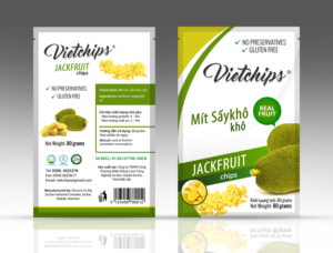 design a packing for fruit chips which brandname is Vietchips.  | Label Design by MDesigns ™