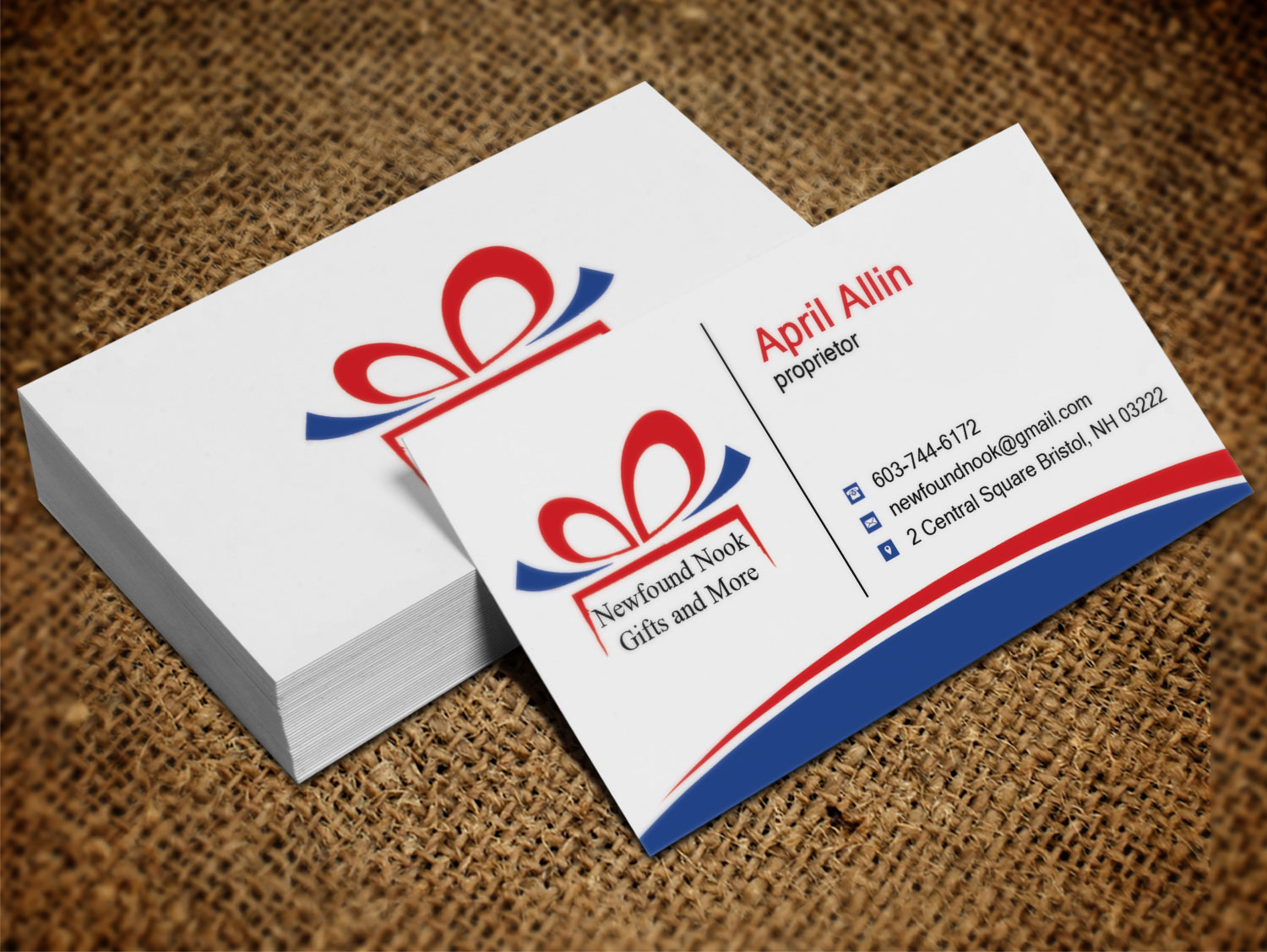 Visitenkarten-Design von Lanka Ama für Newfound Nook | Design #10160716