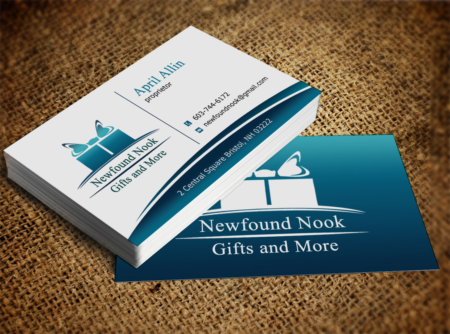 Visitenkarten-Design von Lanka Ama für Newfound Nook | Design #10160732