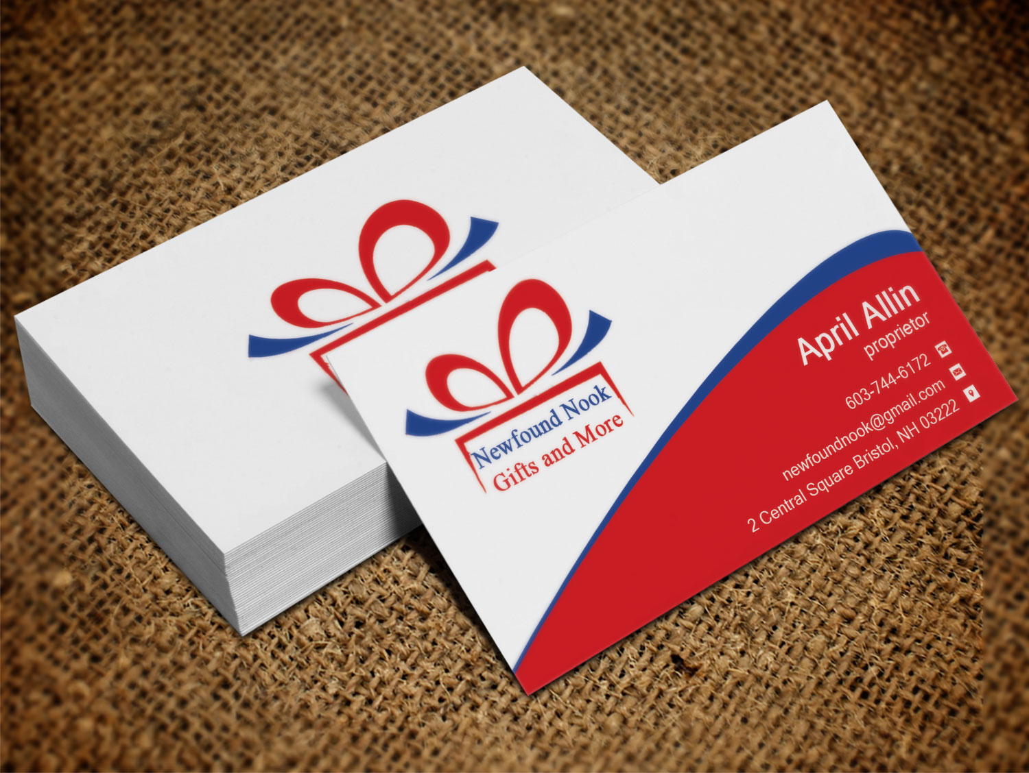Business Card Design by Lanka Ama for Newfound Nook | Design #10160735