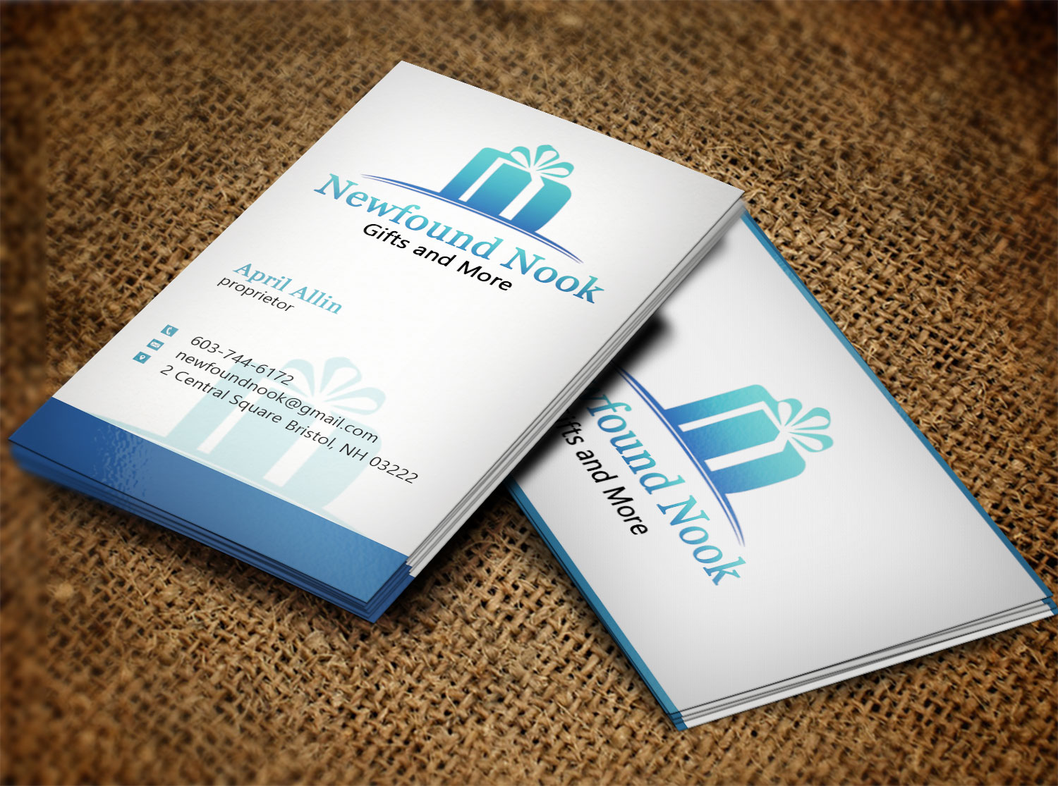 Visitenkarten-Design von Lanka Ama für Newfound Nook | Design #10160753