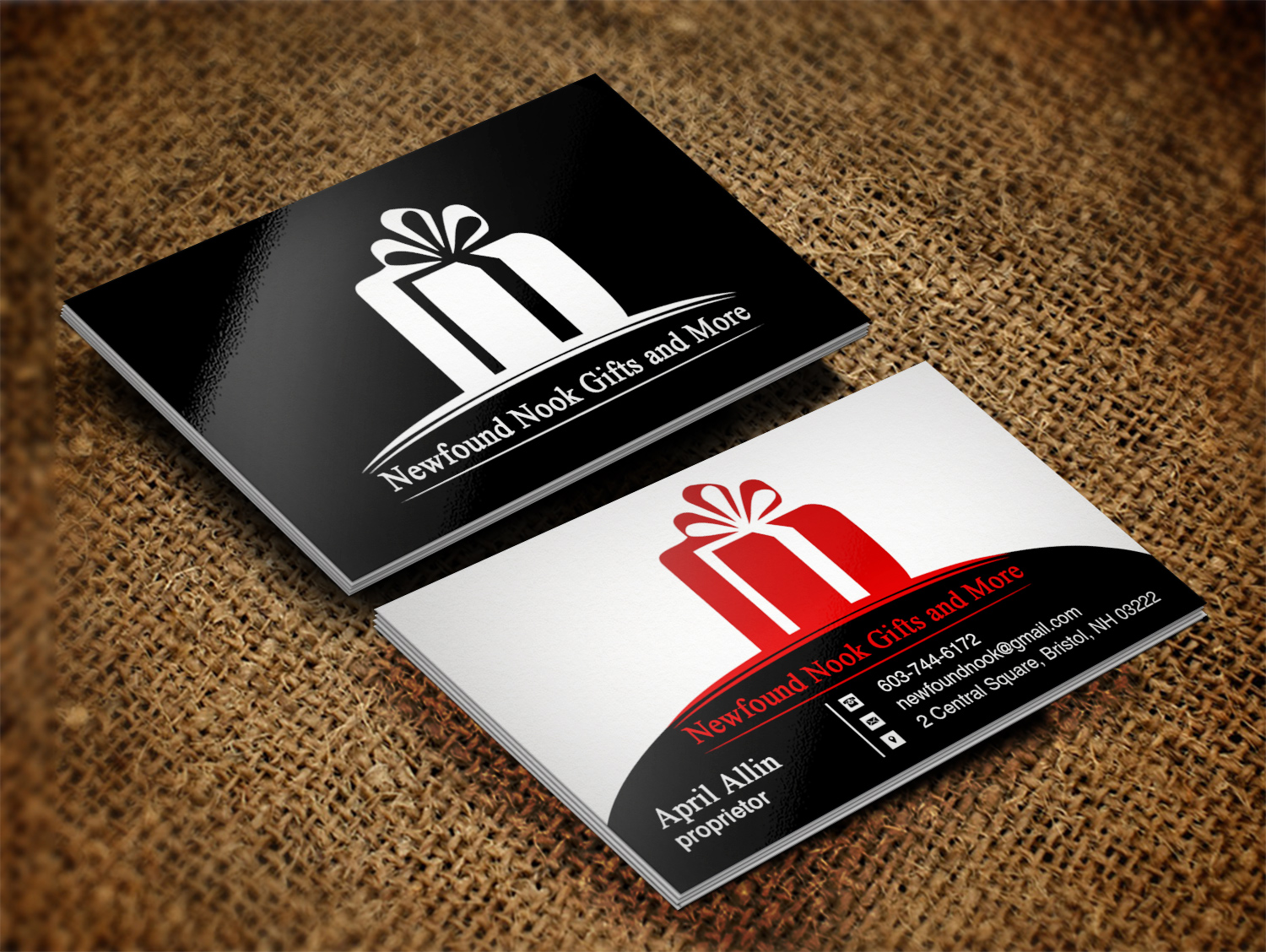 Business Card Design by Lanka Ama for Newfound Nook | Design #10160870