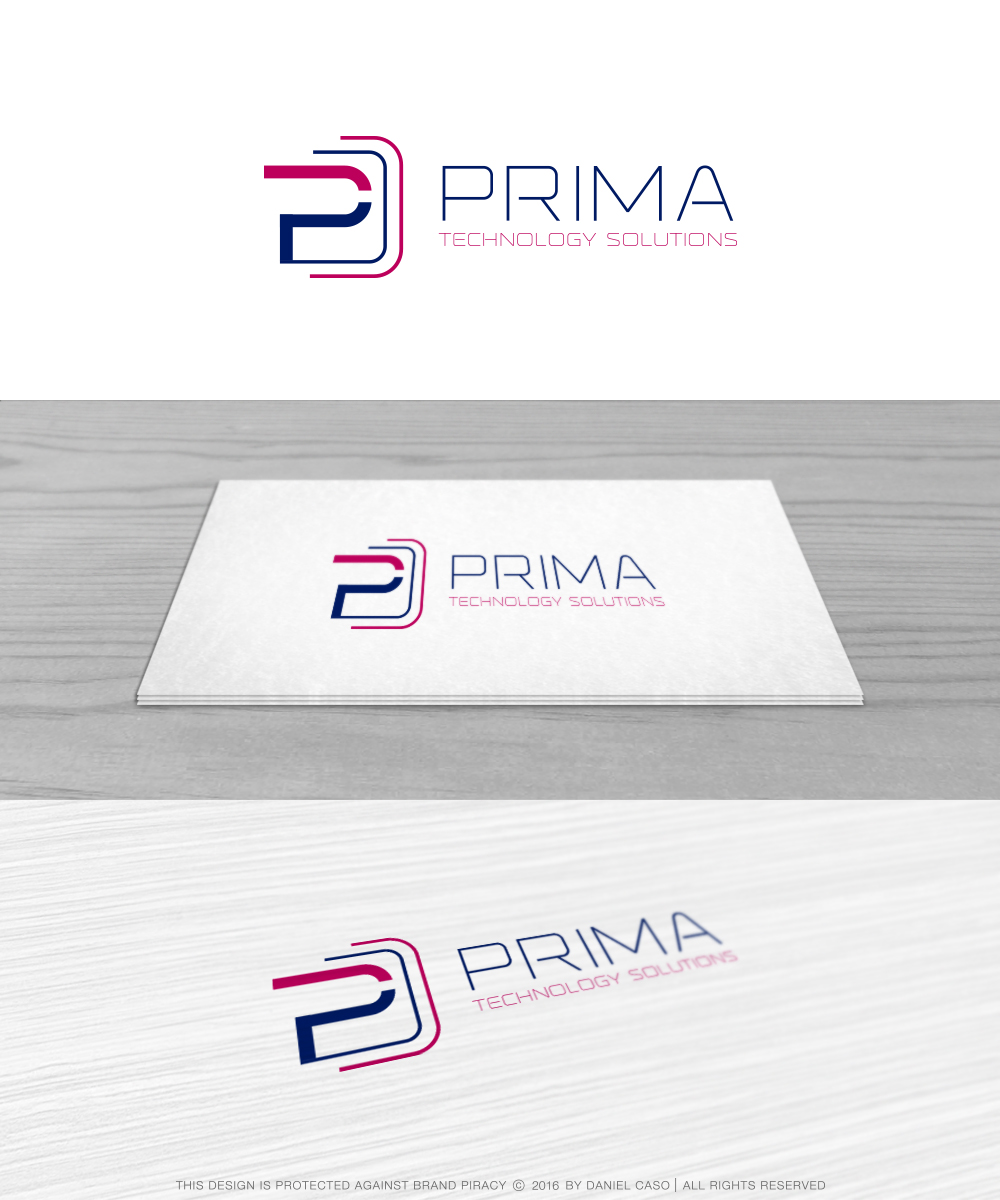 Logo Design by Daniel Caso Design for Prima Technology Solutions | Design #10205884