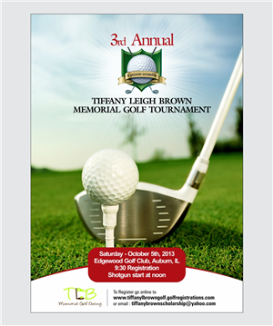 Flyer-Design von Purple Studio für The Tiffany Leigh Brown Memorial Scholarship Fund, Inc. | Design: #2158758