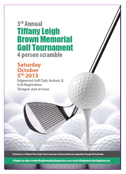 Flyer Design by MasterMind for The Tiffany Leigh Brown Memorial Scholarship Fund, Inc. | Design #2178603