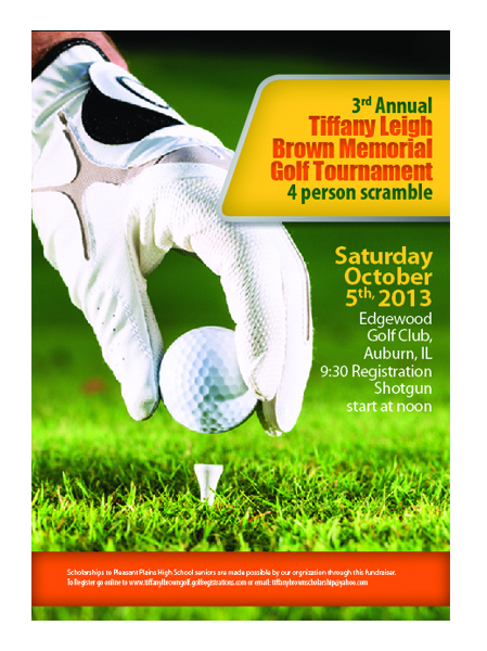 Flyer Design by MasterMind for The Tiffany Leigh Brown Memorial Scholarship Fund, Inc. | Design #2193368