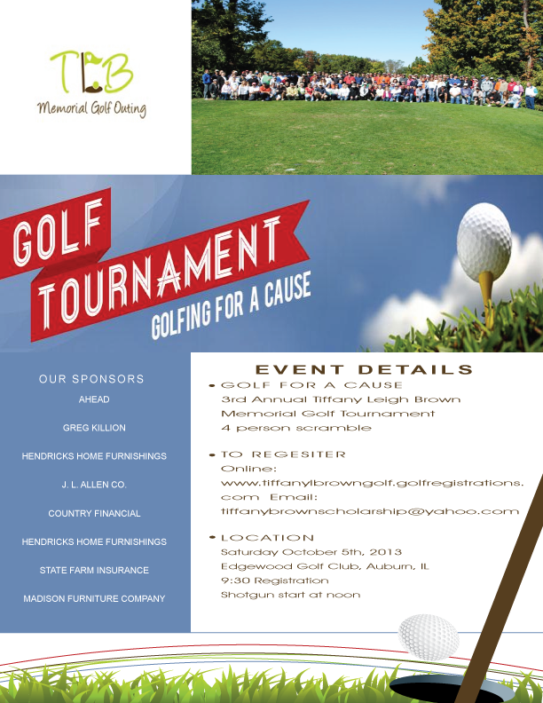 Flyer Design by Dezign by Elite for The Tiffany Leigh Brown Memorial Scholarship Fund, Inc. | Design #2169771