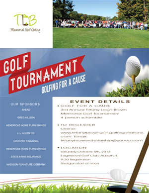 Flyer Design by Dezign by Elite for The Tiffany Leigh Brown Memorial Scholarship Fund, Inc. | Design: #2169771