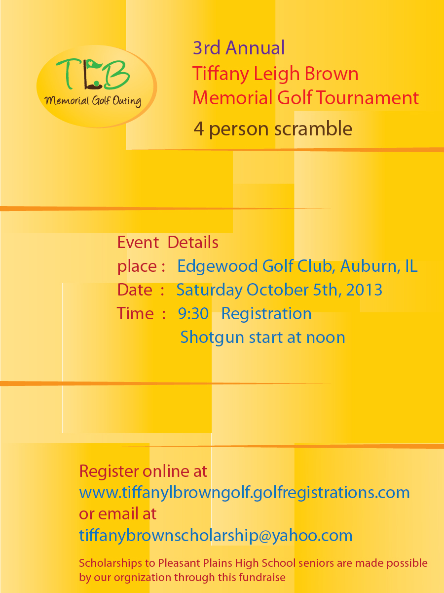 Flyer Design by raanvinu for The Tiffany Leigh Brown Memorial Scholarship Fund, Inc. | Design #2168983