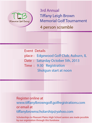 Flyer-Design von raanvinu für The Tiffany Leigh Brown Memorial Scholarship Fund, Inc. | Design #2169035