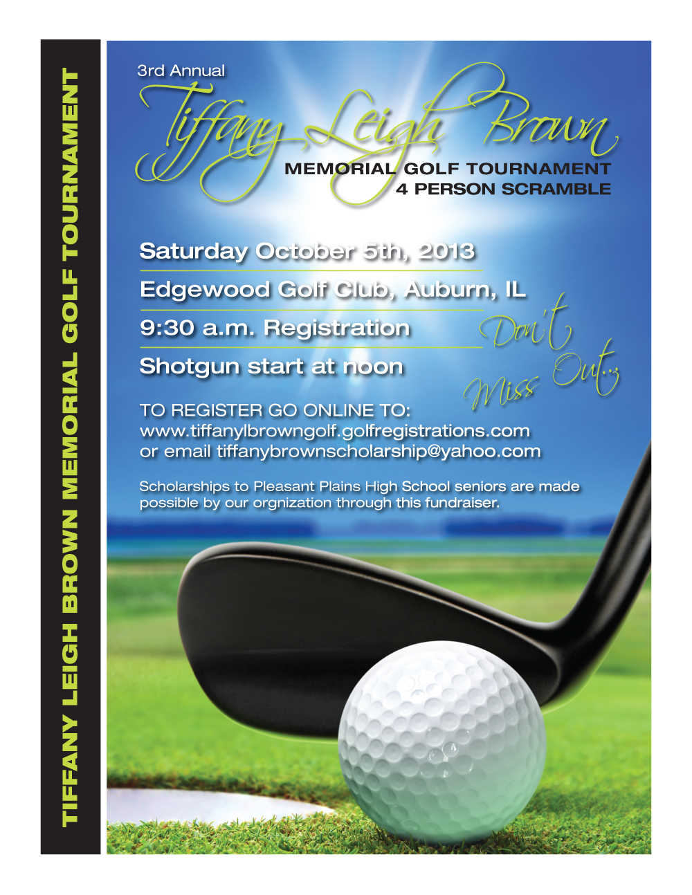 Flyer Design by ZinTech for The Tiffany Leigh Brown Memorial Scholarship Fund, Inc. | Design #2156308