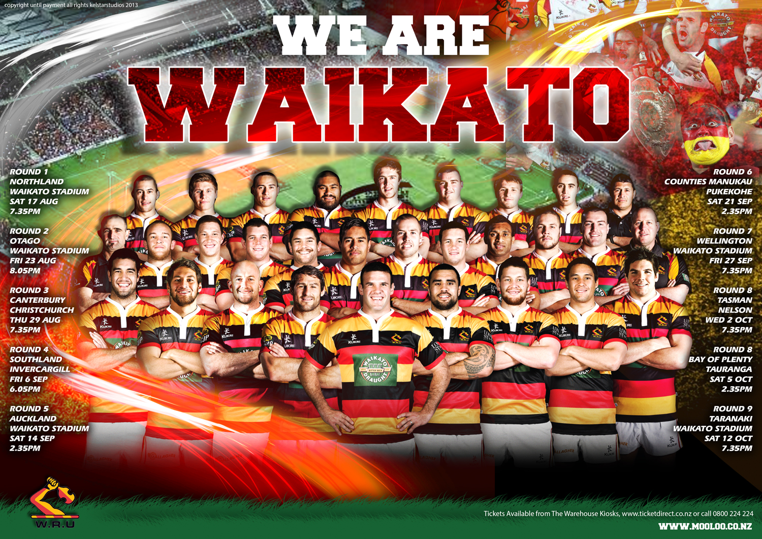 Poster Design by Kelstar for Waikato Rugby Union | Design: #2188950