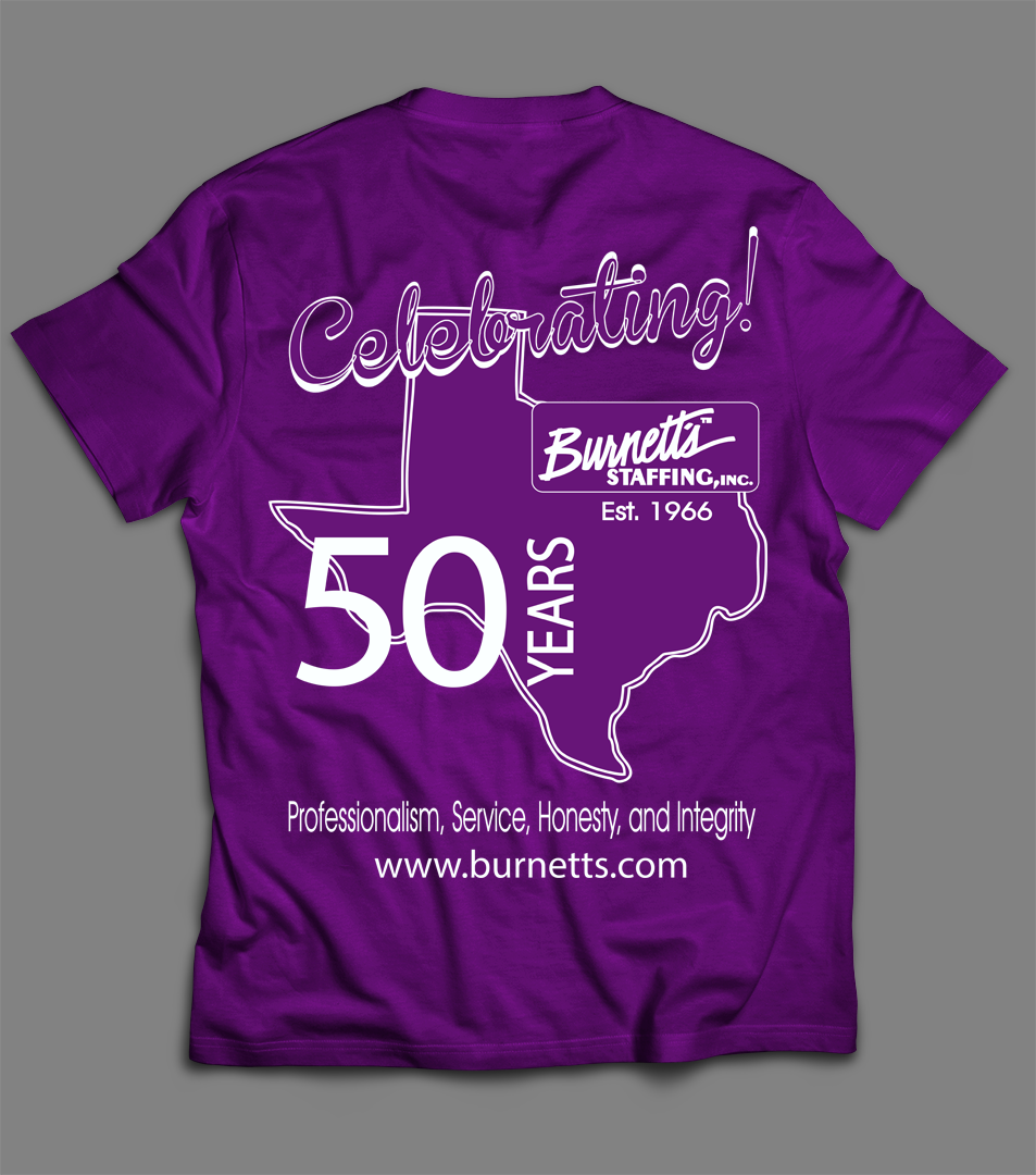T-shirt Design by debraannainsworth for Burnett's Staffing, Inc. | Design #10194604