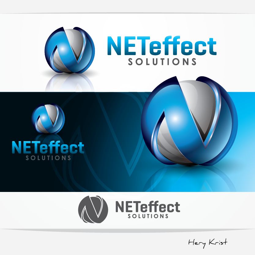 Logo Design by hery_krist for NETeffect Solutions | Design #2174860