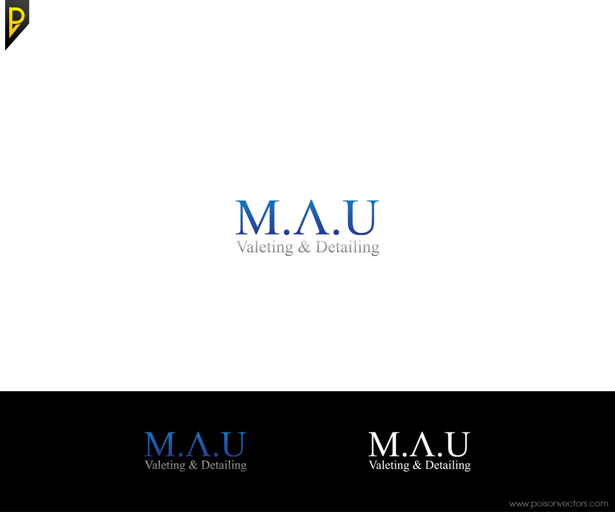 Diseño de Logo por poisonvectors para M.A.U Valeting and Detailing | Diseño #10267845