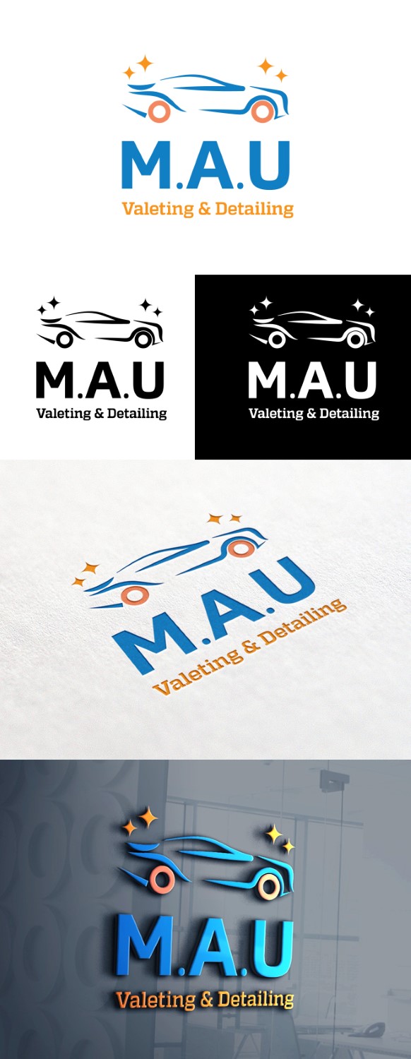 Logo Design by DG for M.A.U Valeting and Detailing | Design #10218214
