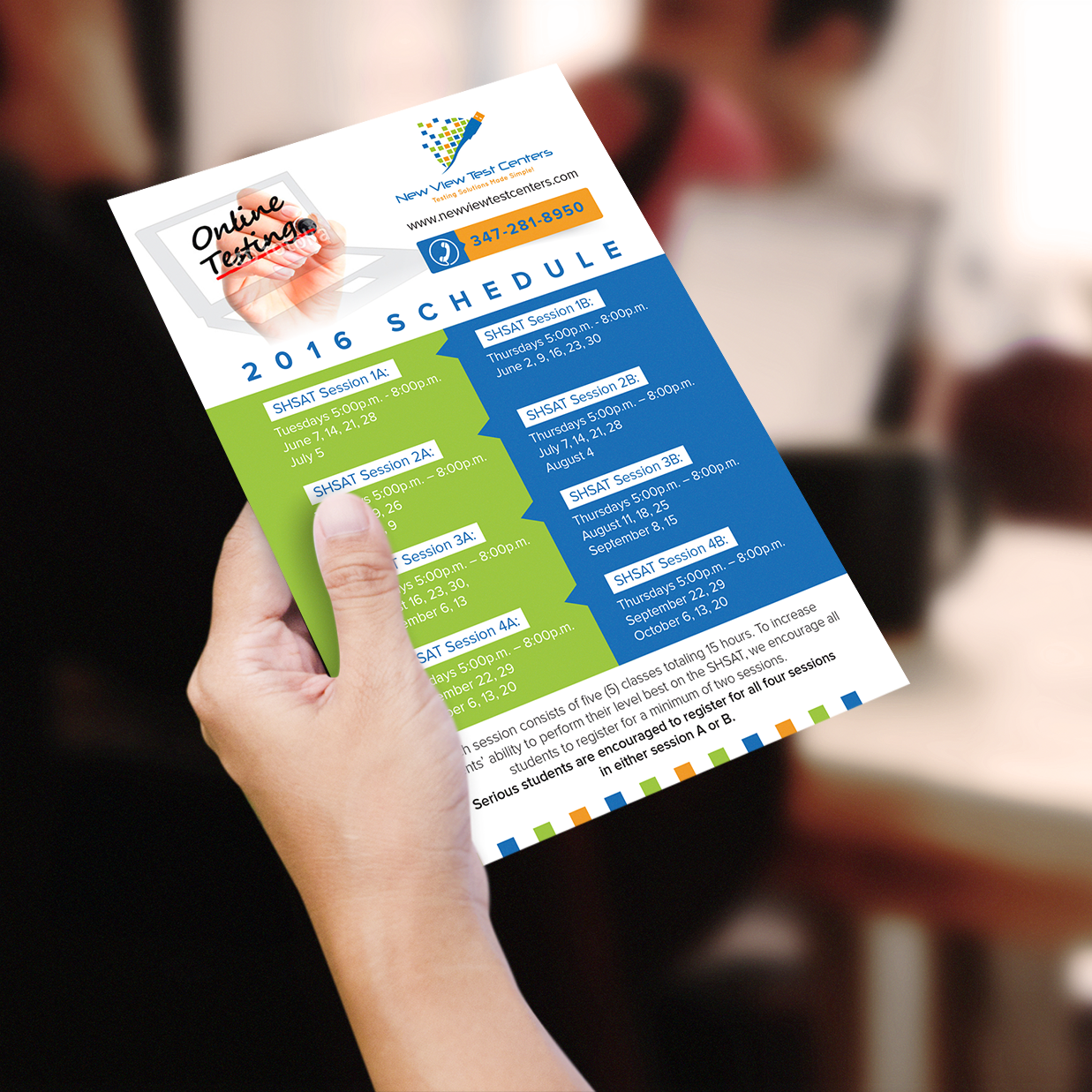 Flyer Design by popdesign¤ for New View Test Centers, LLC | Design #10183398