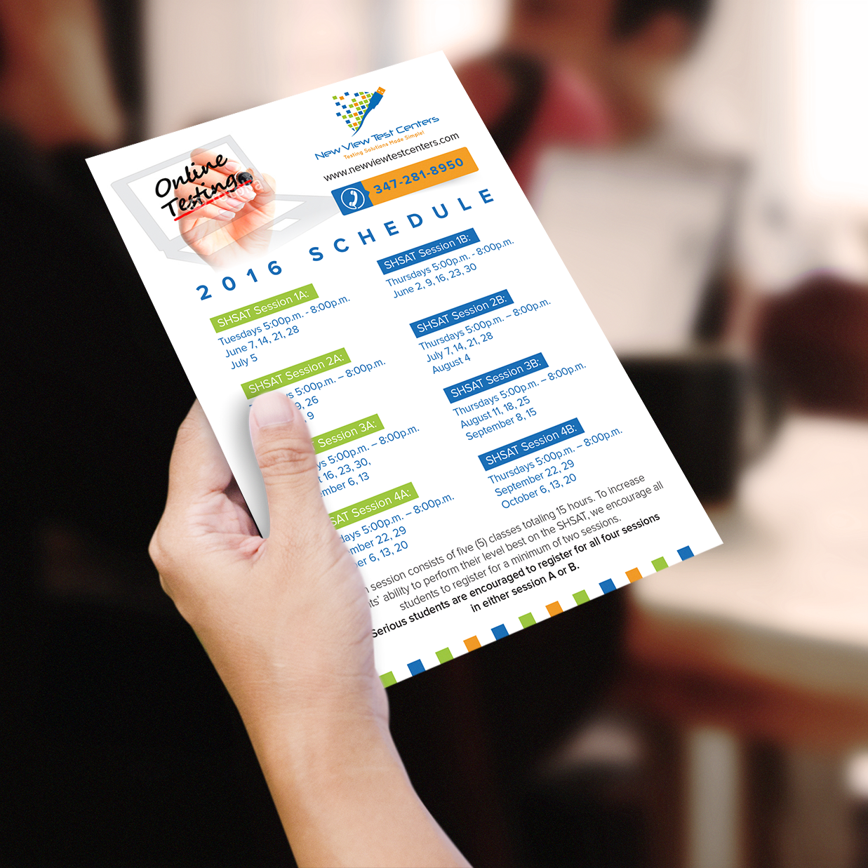 Diseño de Flyer por popdesign¤ para New View Test Centers, LLC | Diseño #10183414