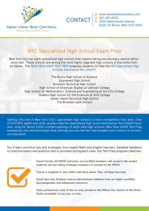 Flyer Design by MatijaC for New View Test Centers, LLC | Design #10192683