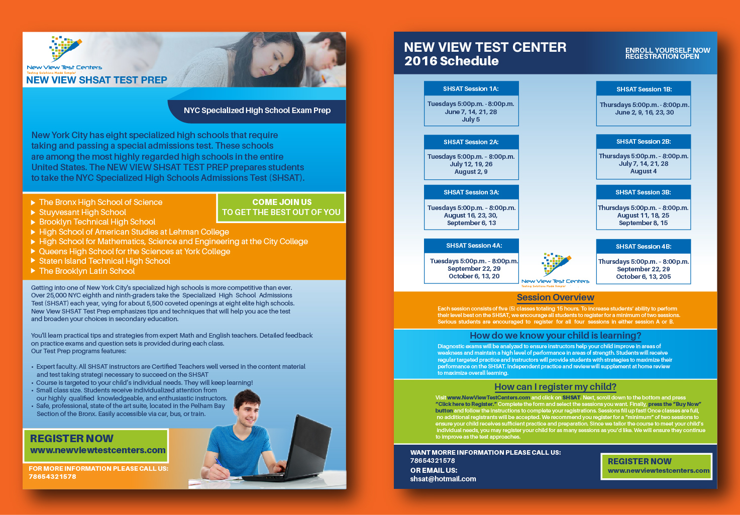 Flyer Design by anshuman1995 for New View Test Centers, LLC | Design #10181394