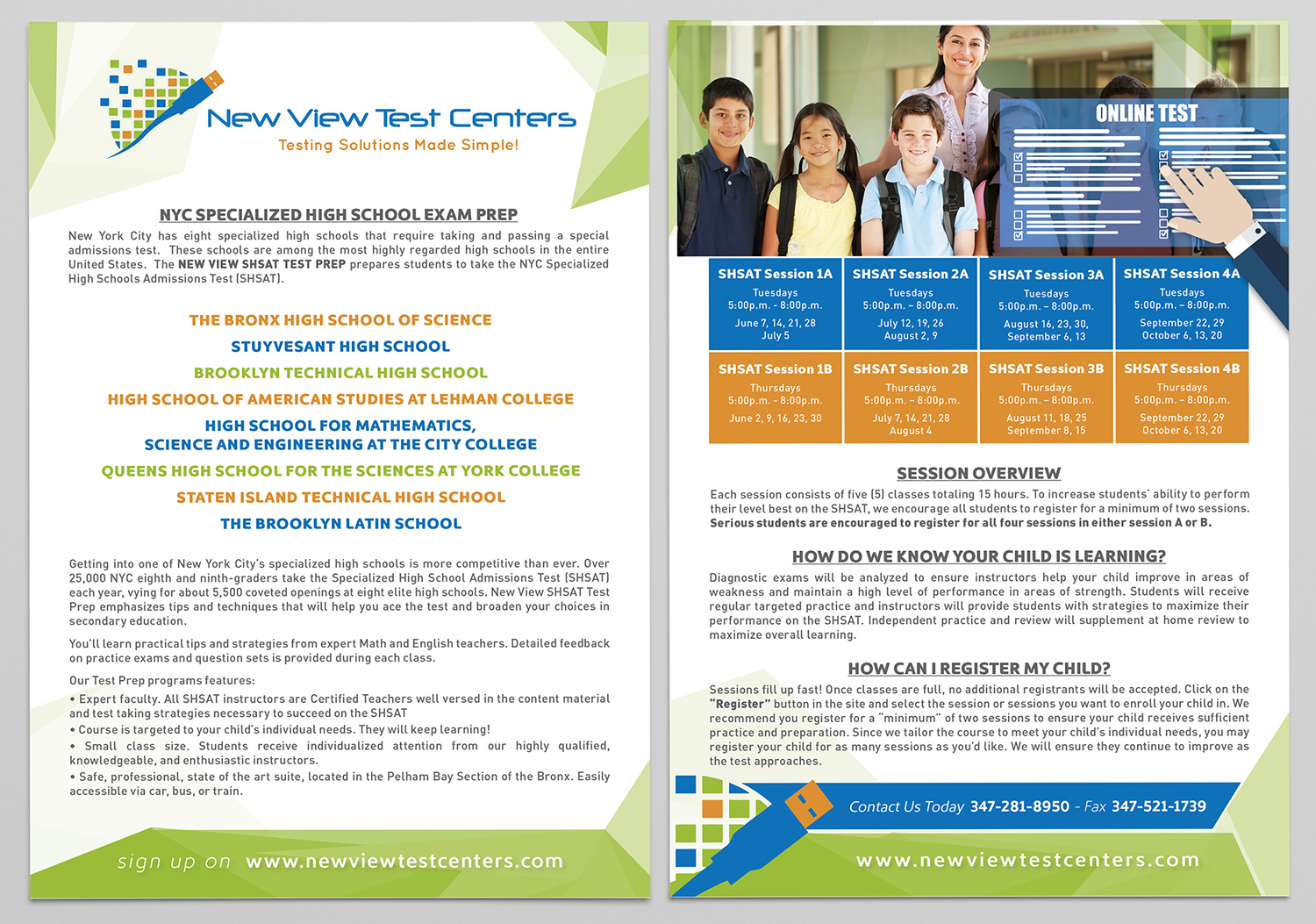 Flyer Design by matteo.turchetti for New View Test Centers, LLC | Design #10182711