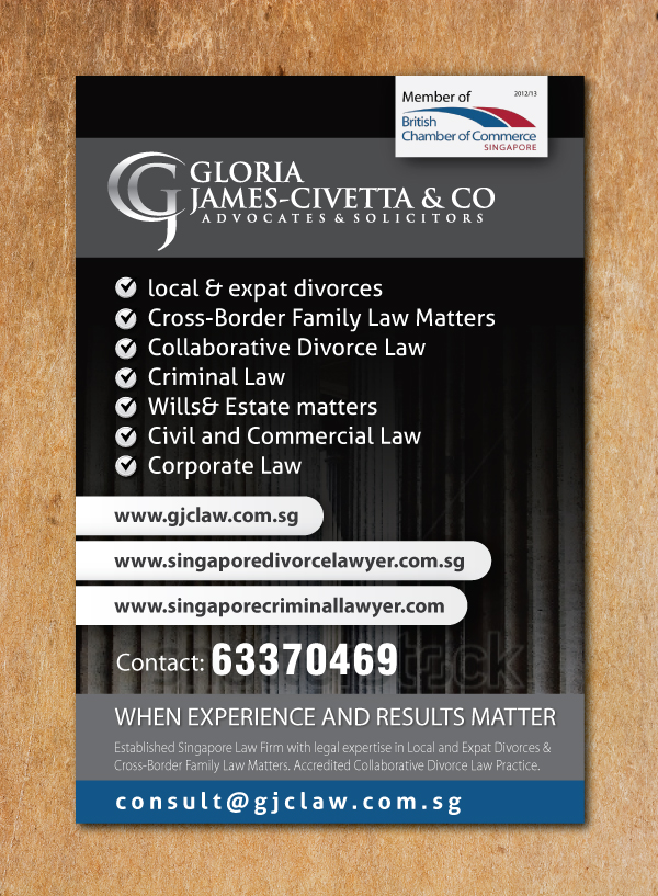 Diseño Publicitario por meet007 para Gloria james-Civetta & Co | Diseño #2170837