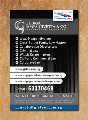 Advertisement Design by meet007 for Gloria james-Civetta & Co | Design: #2170837