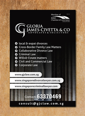 Advertisement Design by meet007 for Gloria james-Civetta & Co | Design: #2170856