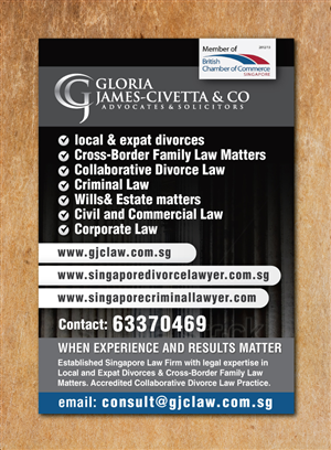 Advertisement Design by meet007 for Gloria james-Civetta & Co | Design: #2178990