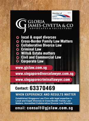 Advertisement Design by meet007 for Gloria james-Civetta & Co | Design: #2179213