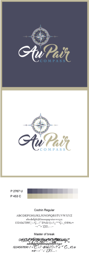 Logo Design by RFH for Au Pair Compass | Design: #10263767